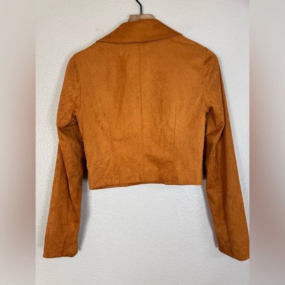 Revolve More To Come Kiara Suede Fringe Jacket in Camel size Small $108 - Picture 9 of 15